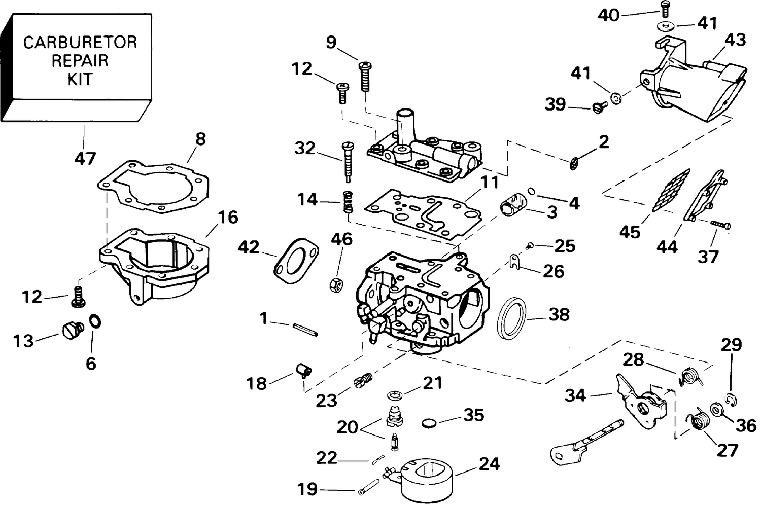 CARBURETOR - 9.9 HP