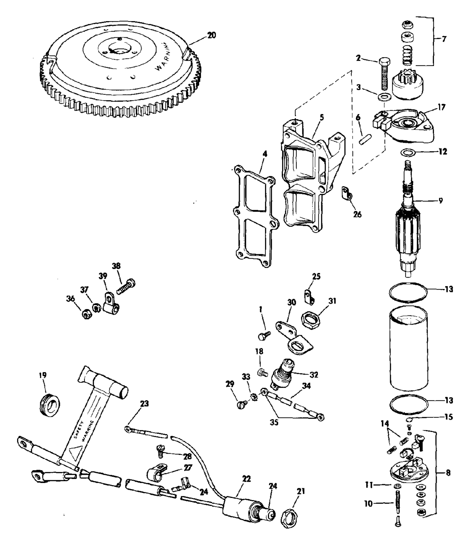 ELECTRIC STARTING KIT 9.9, 15