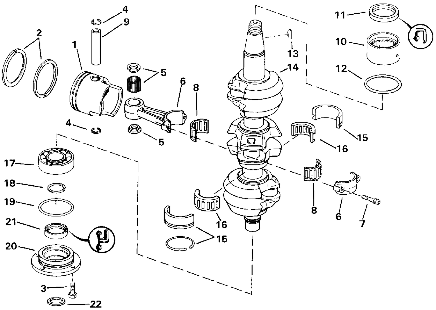 CRANKSHAFT & PISTON