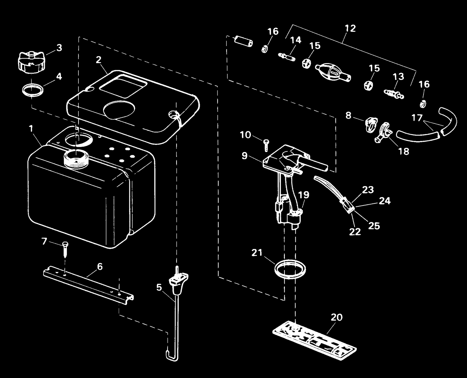 OIL TANK KIT -- 1.8 GALLON