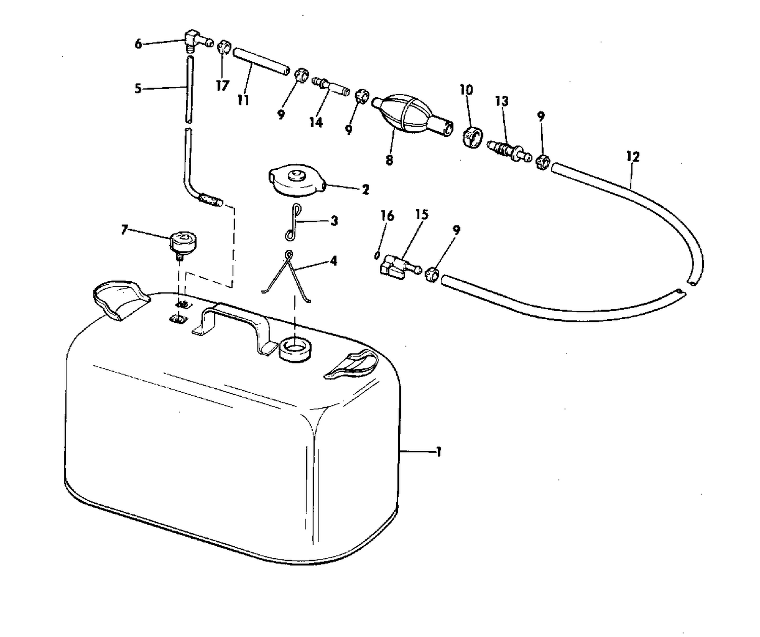 6 GALLON FUEL TANK KIT 200 HP