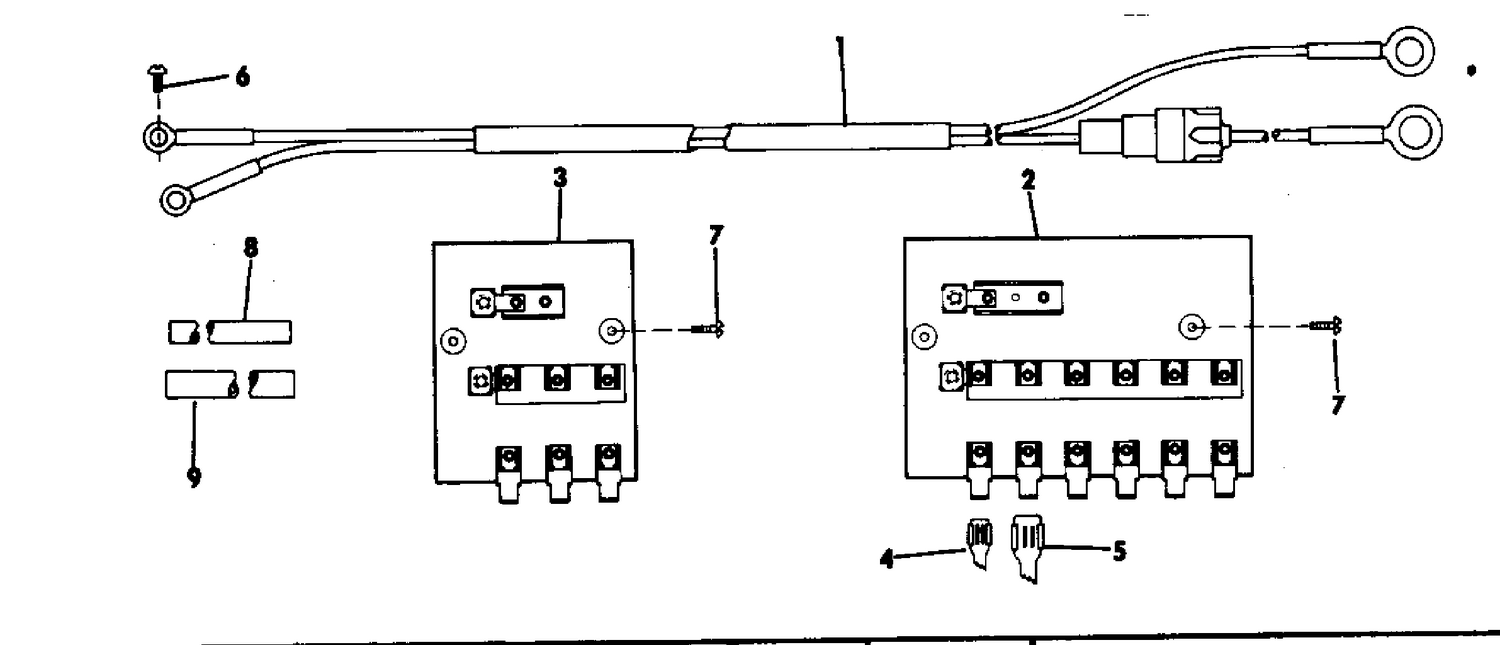 OUTBOARD POWER CABLE KIT 17'