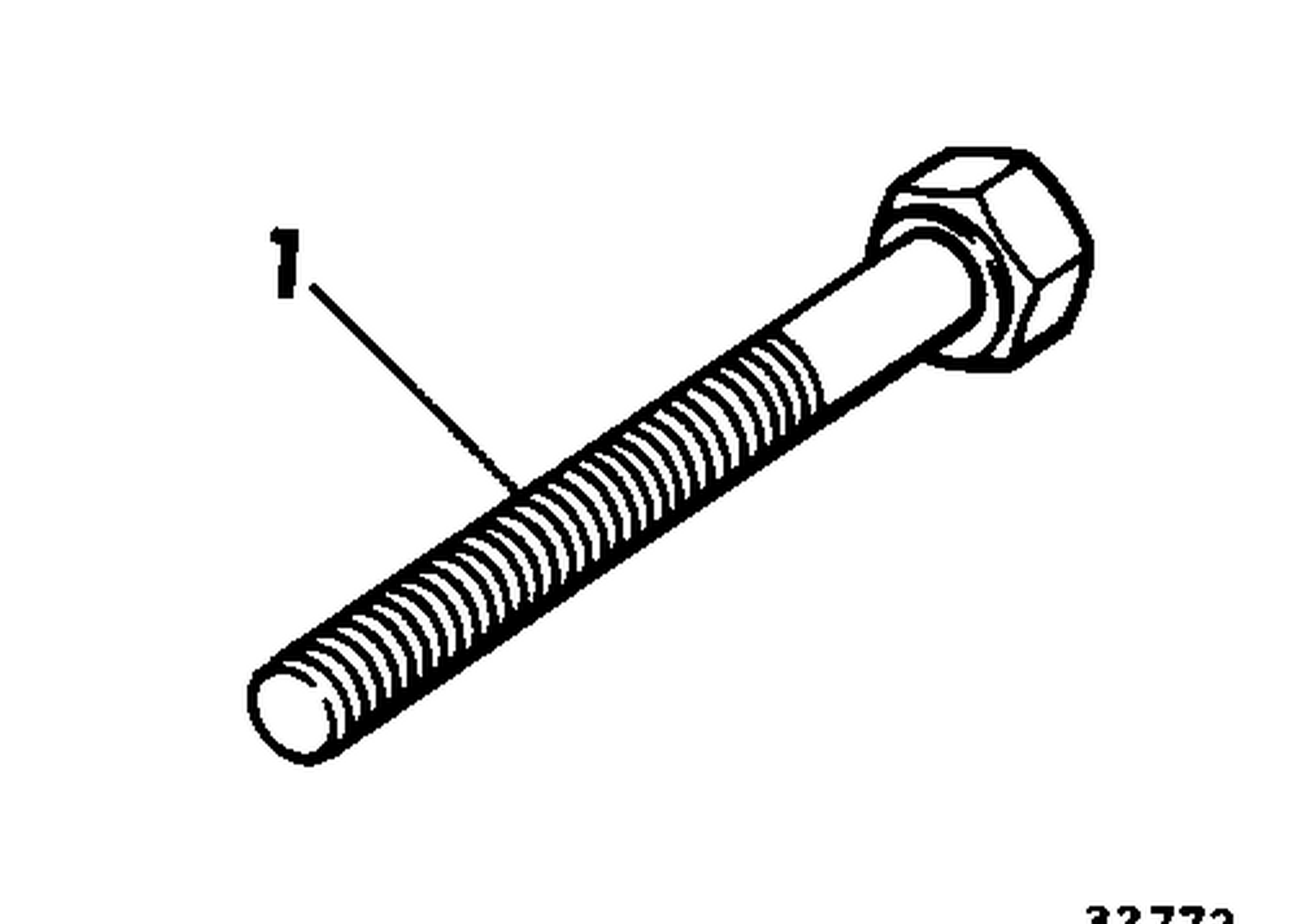 LONG TRANSOM BOLT KIT 55 - 140