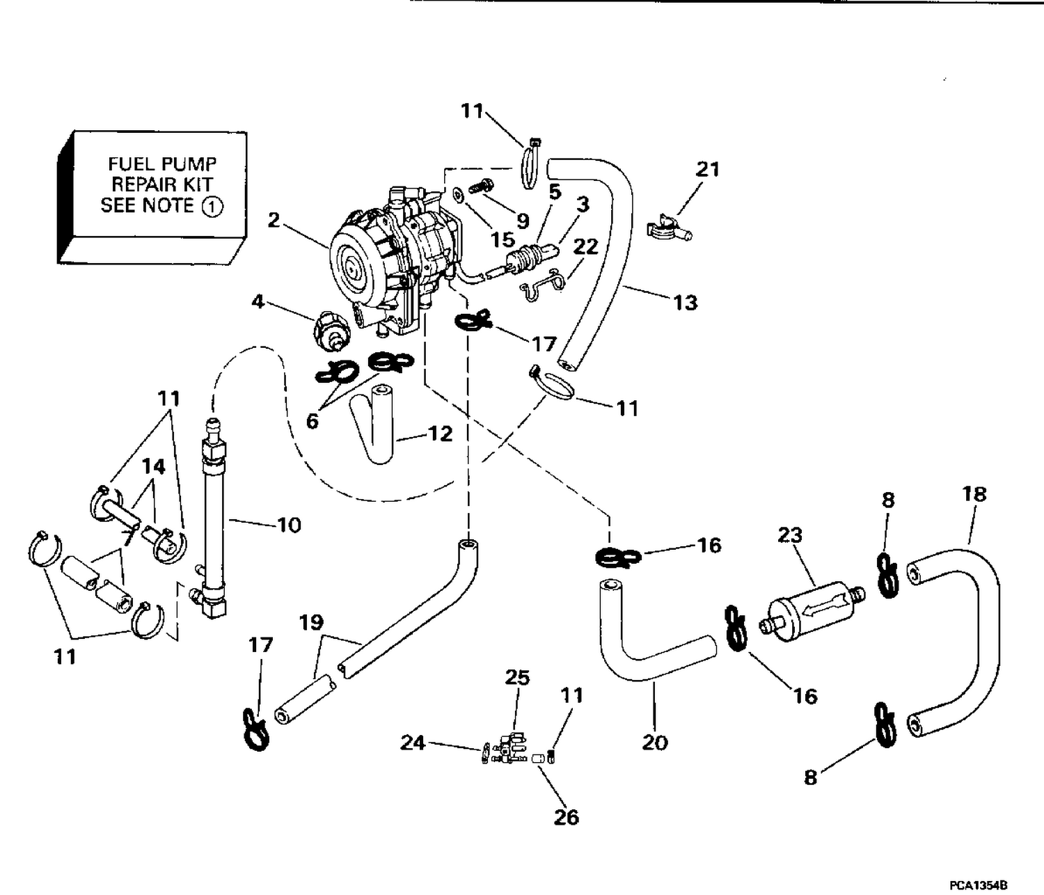 FUEL PUMP CONVERSION KIT - 88, 112 MODELS