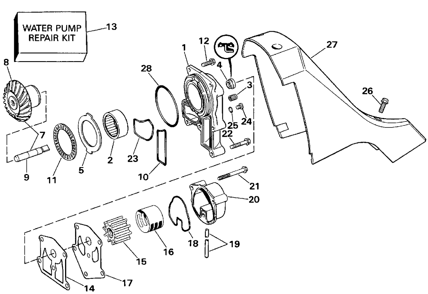 WATER PUMP & ADAPTOR