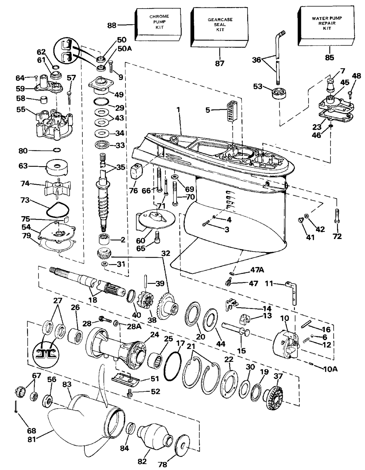 GEARCASE - 140TX STANDARD ROTATION