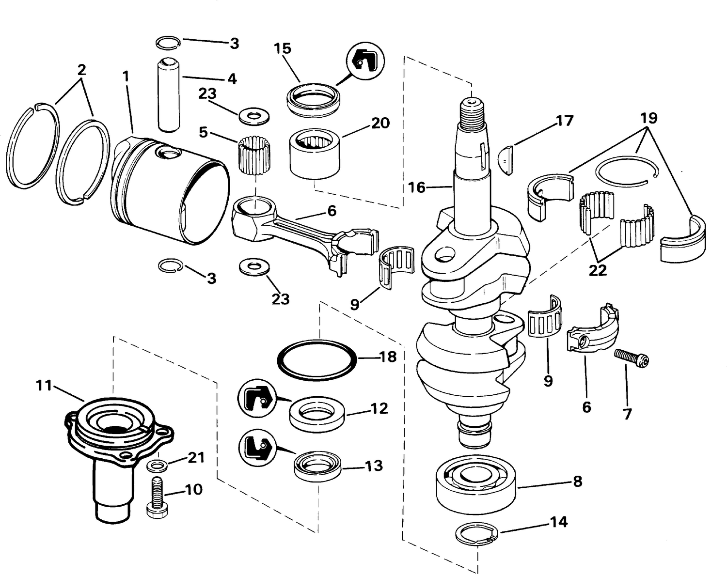CRANKSHAFT & PISTON