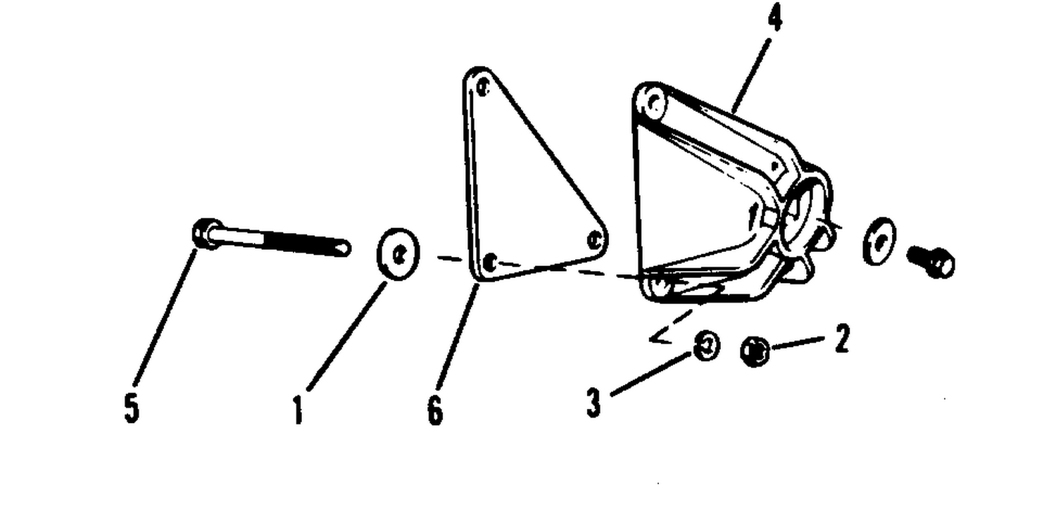 TRANSOM MOUNTING ADAPTOR KIT PART NO. 379814 120, 155 HP