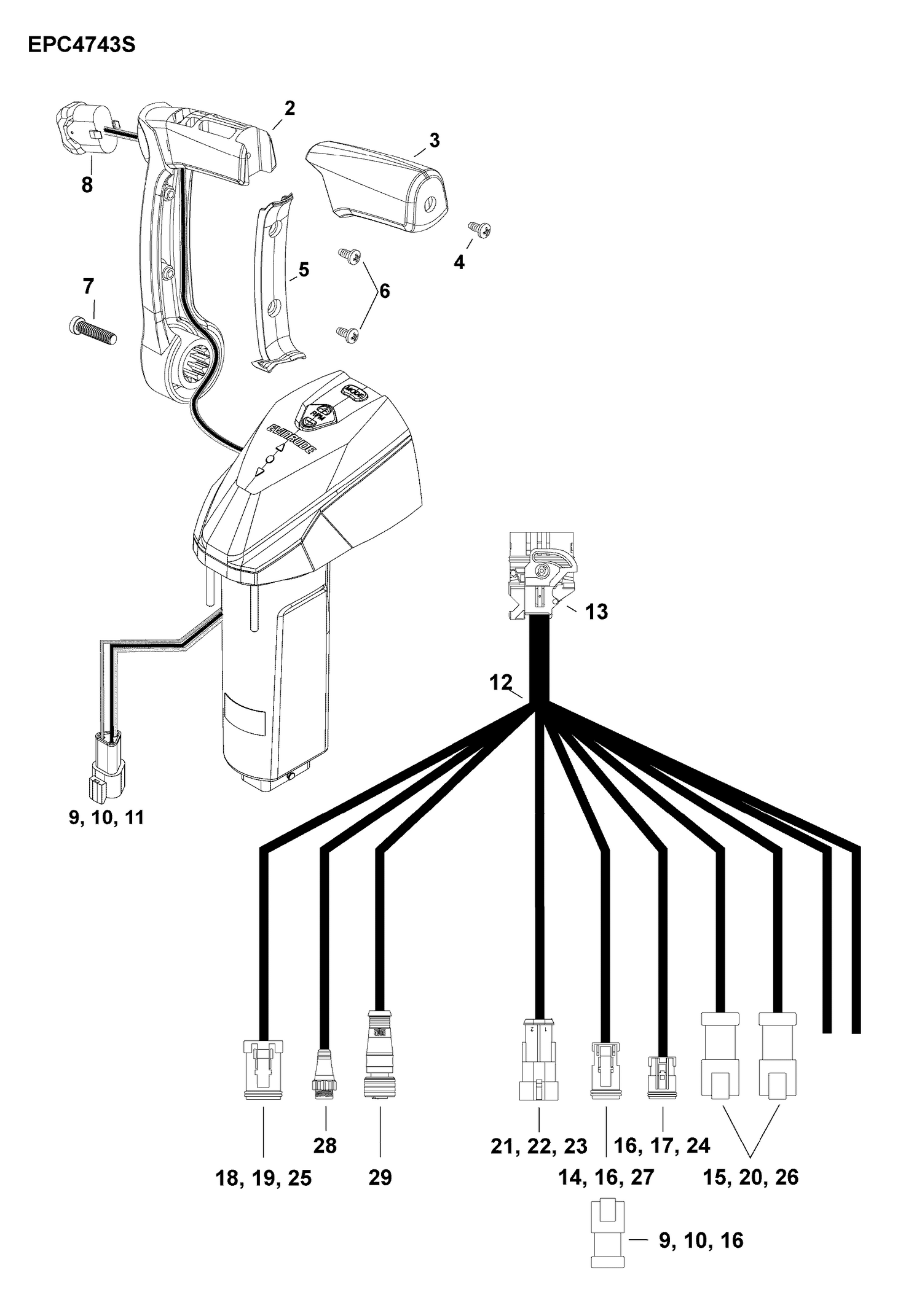 SINGLE LEVER BINNACLE - ICON 2 Premium