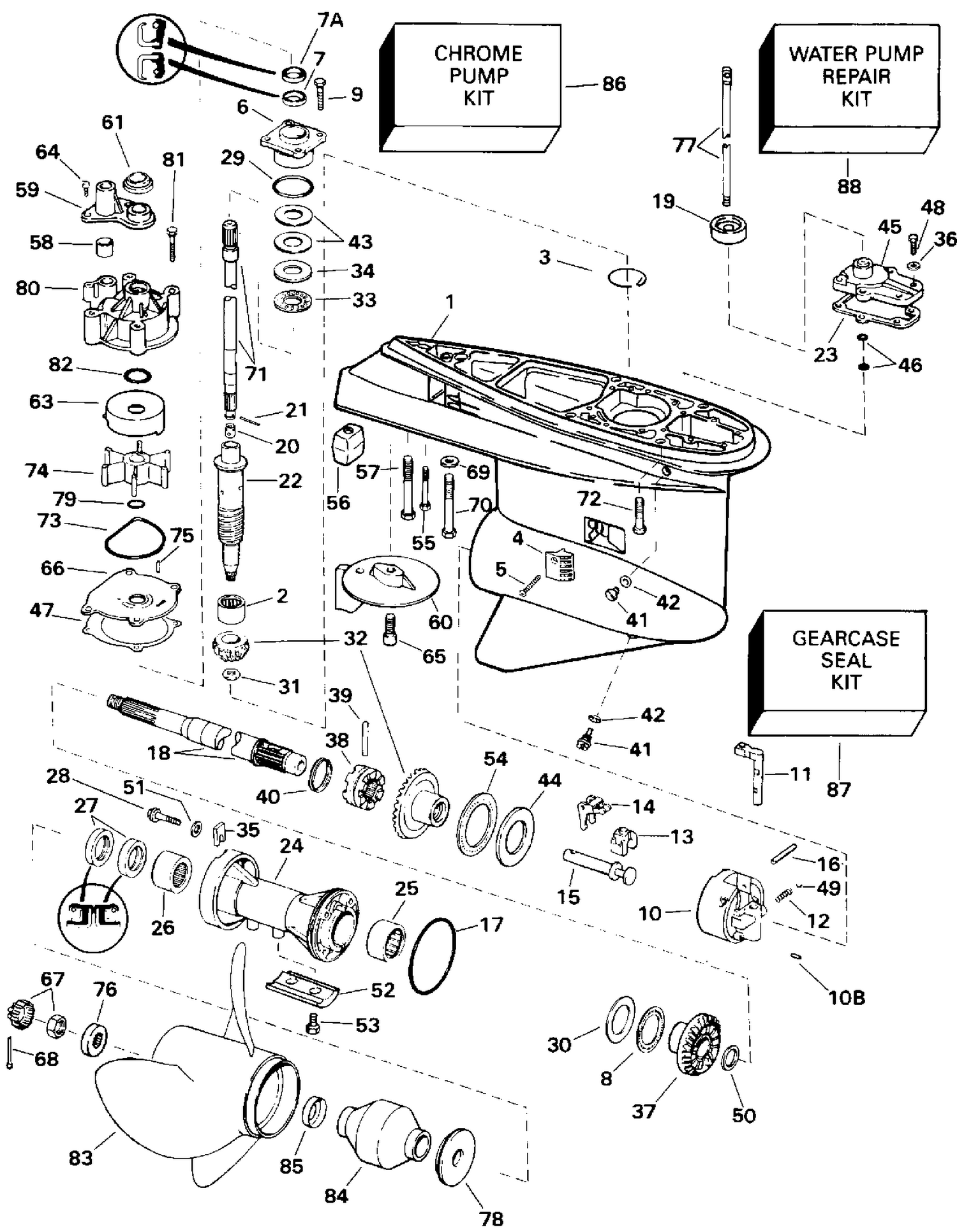 GEARCASE - 20" MODELS