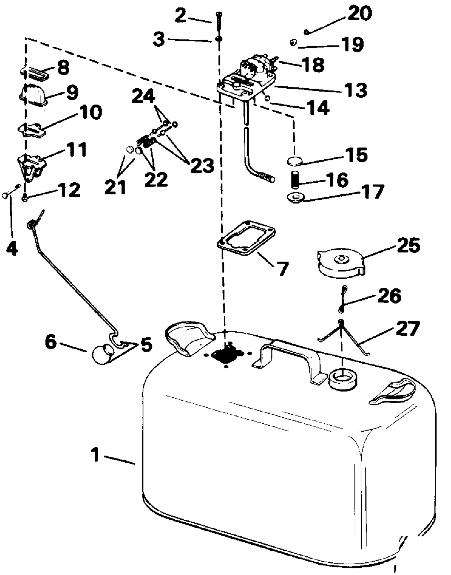FUEL TANK WITH GAUGE