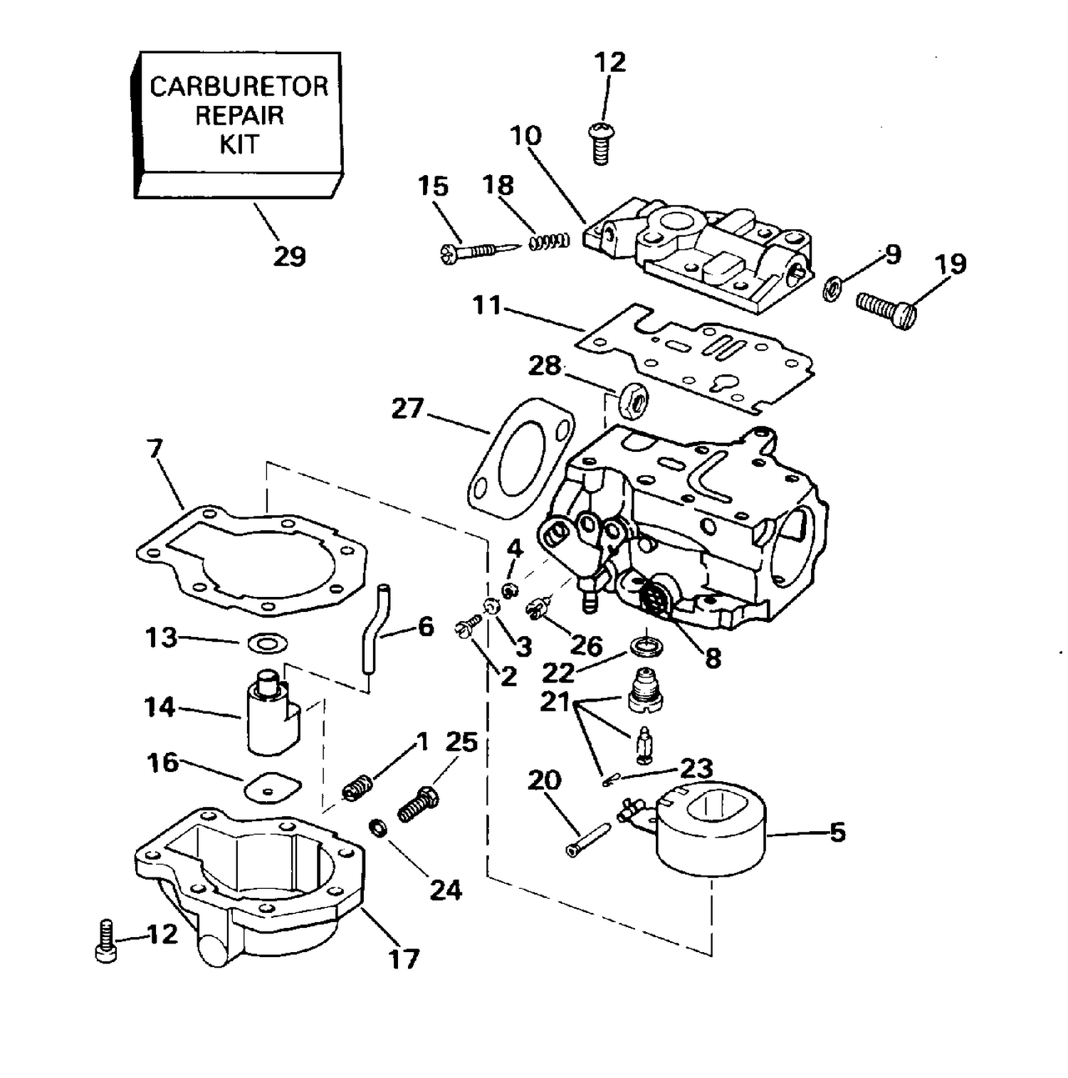 CARBURETOR 20E - 20EL