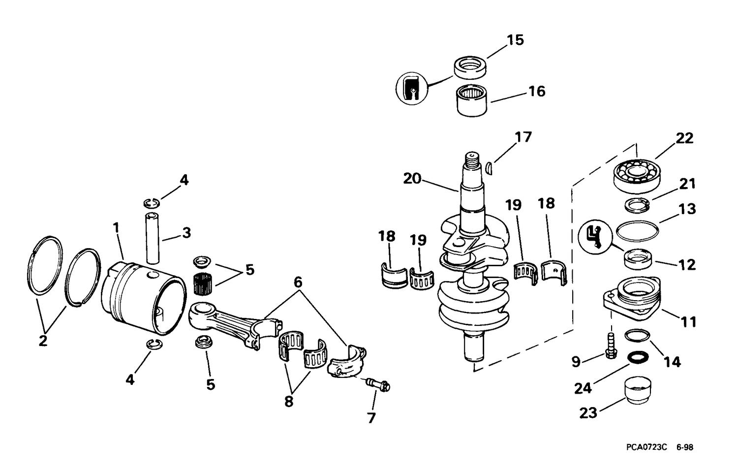 CRANKSHAFT & PISTON