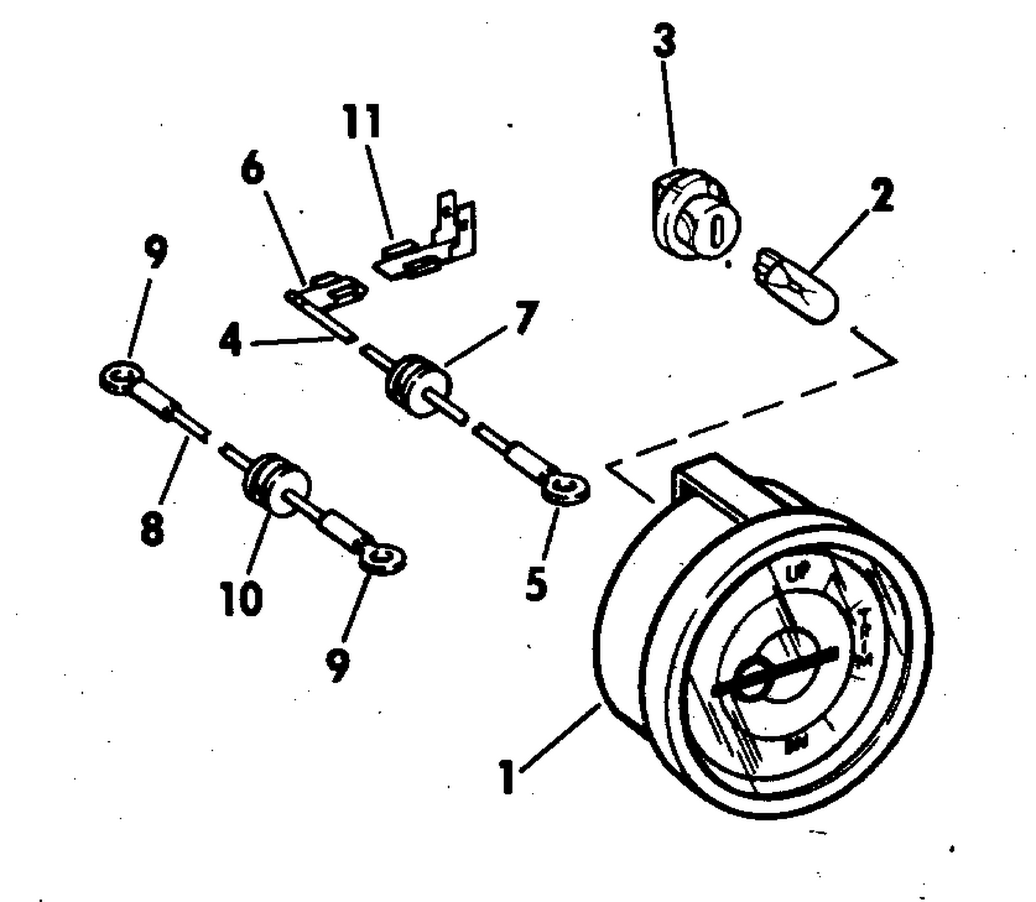 TRIM POSITION INDICATOR GAUGE KIT 55 THRU 140 HP