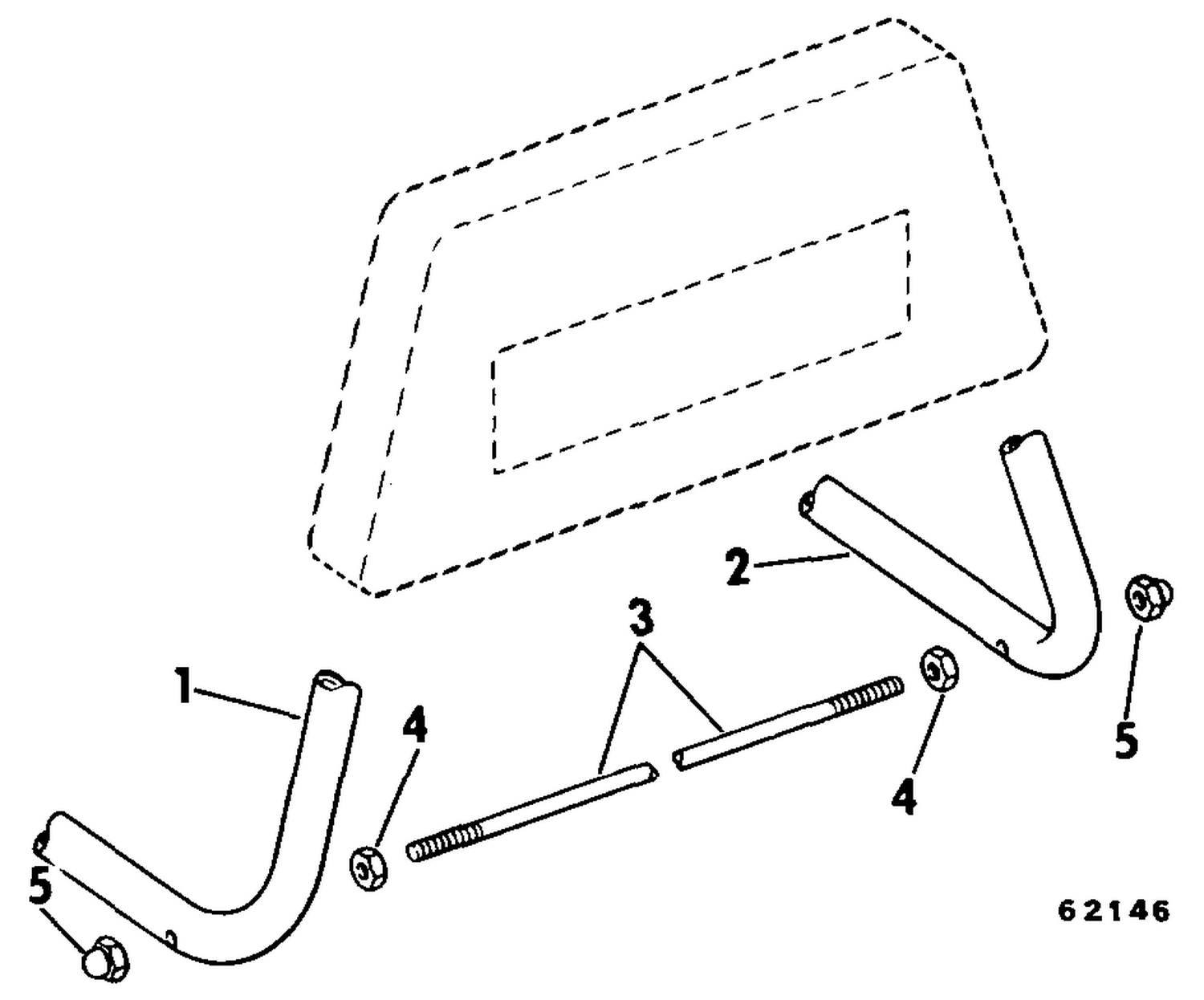 DISPLAY STAND LEG KIT EXTRA LONG TRANSOMS