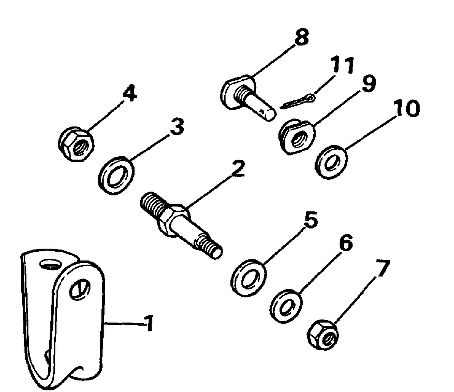 REMOTE CONTROL MOUNTING KIT FOR NON-OMC CABLES-5.0, 5.7L 4V