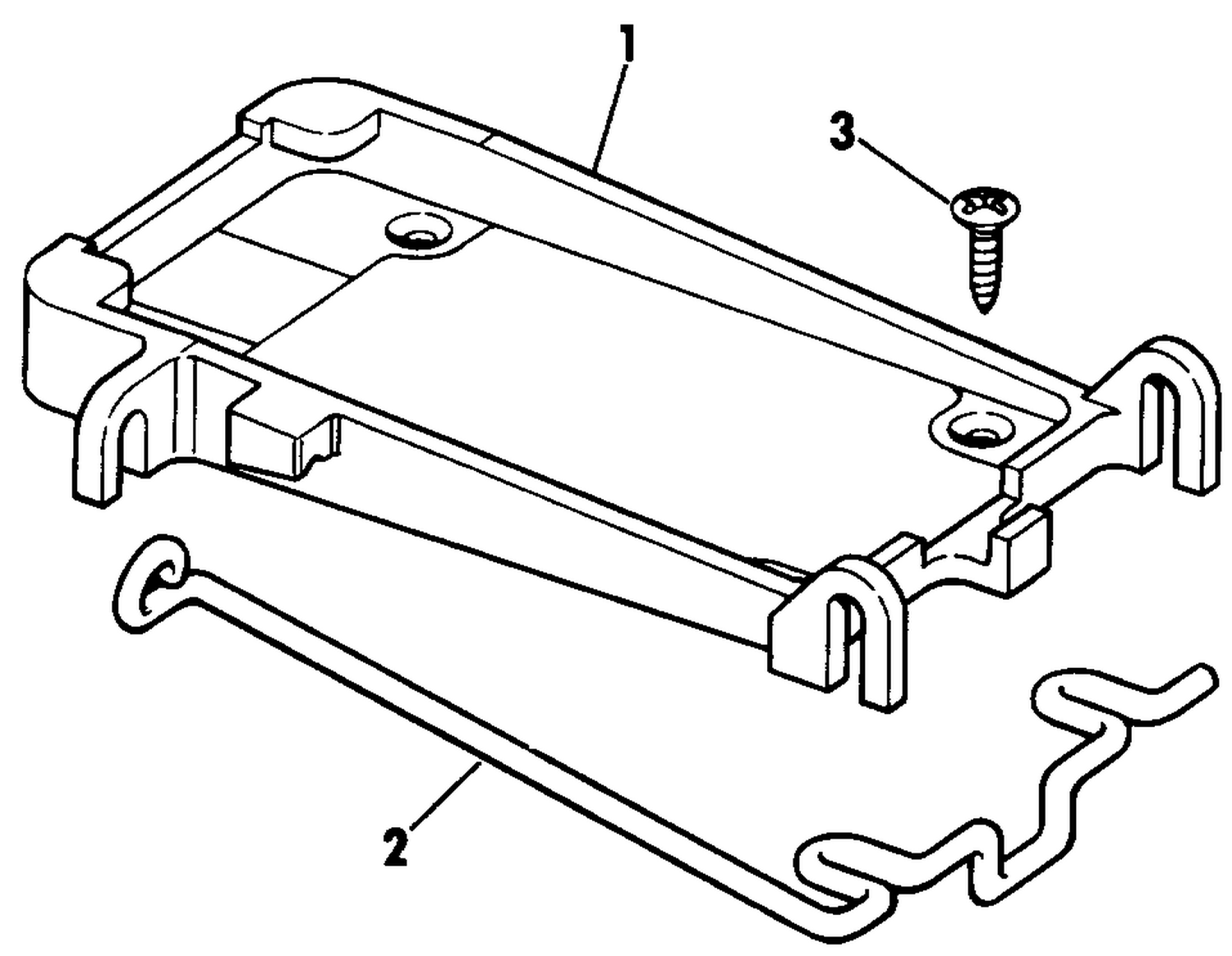 DECK MOUNT KIT - ELECTRIC OUTBOARD