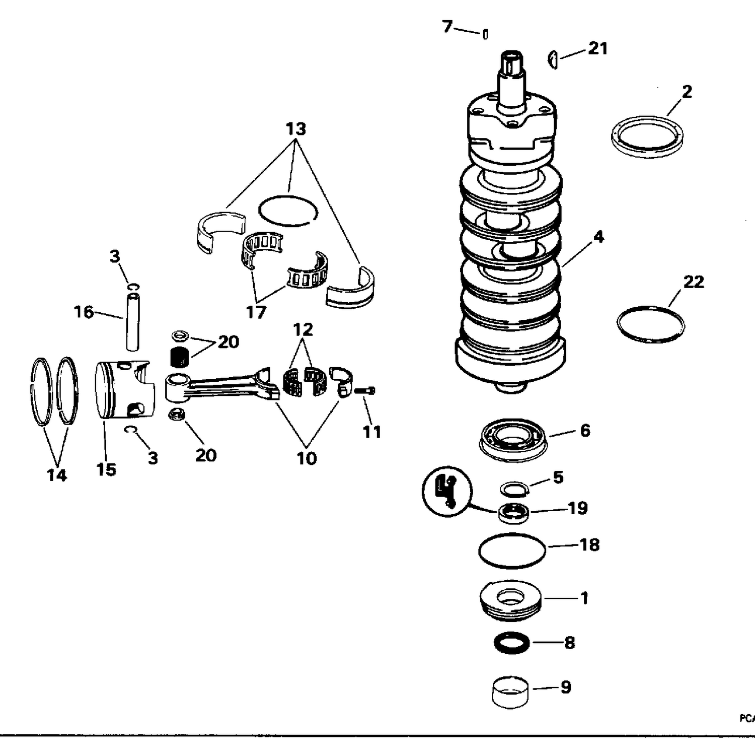 CRANKSHAFT & PISTON