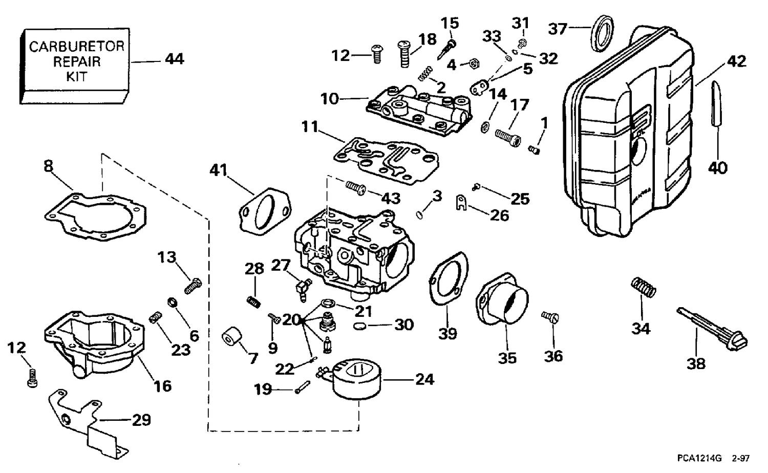 CARBURETOR - 25 H.P.