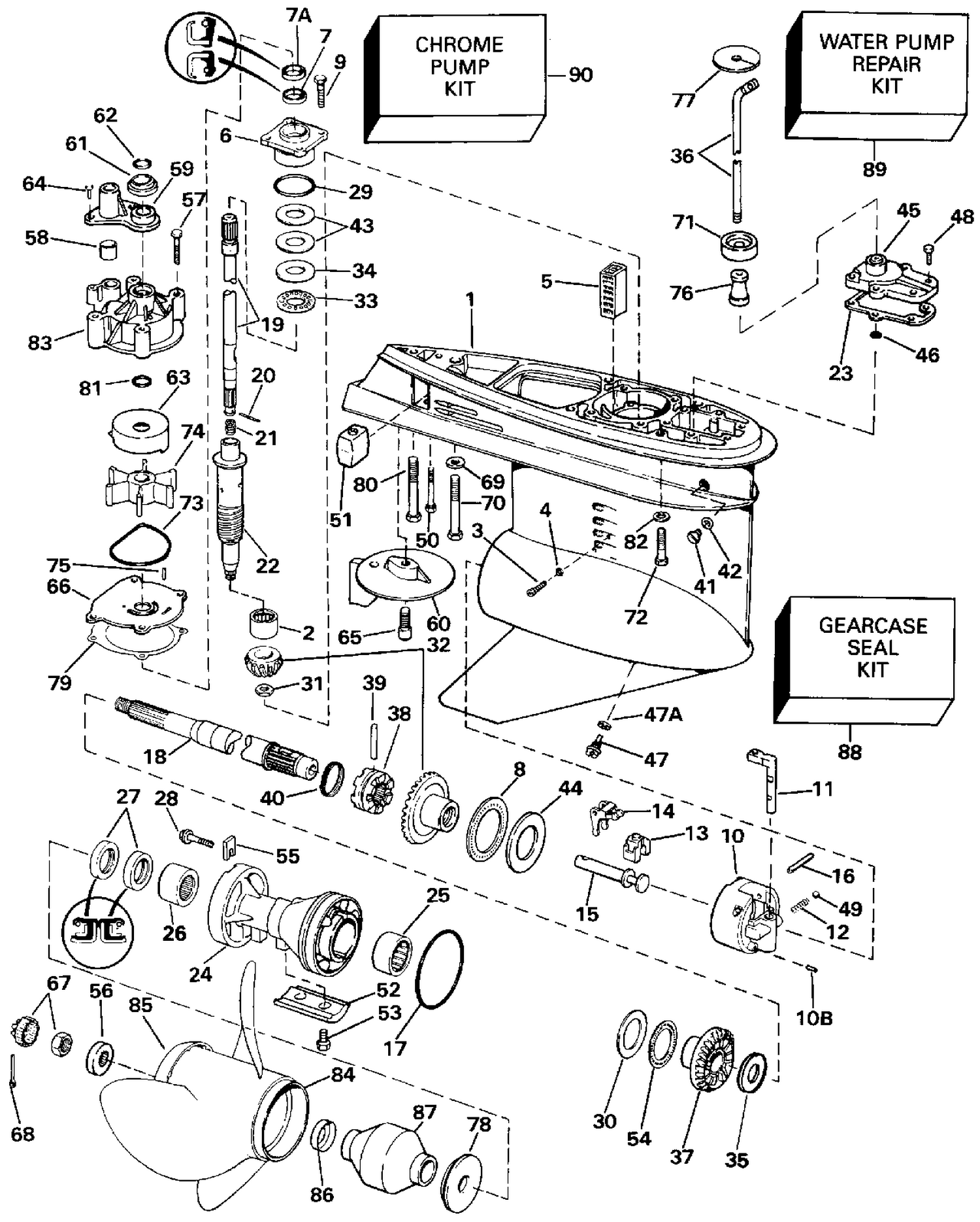 GEARCASE - STANDARD ROTATION