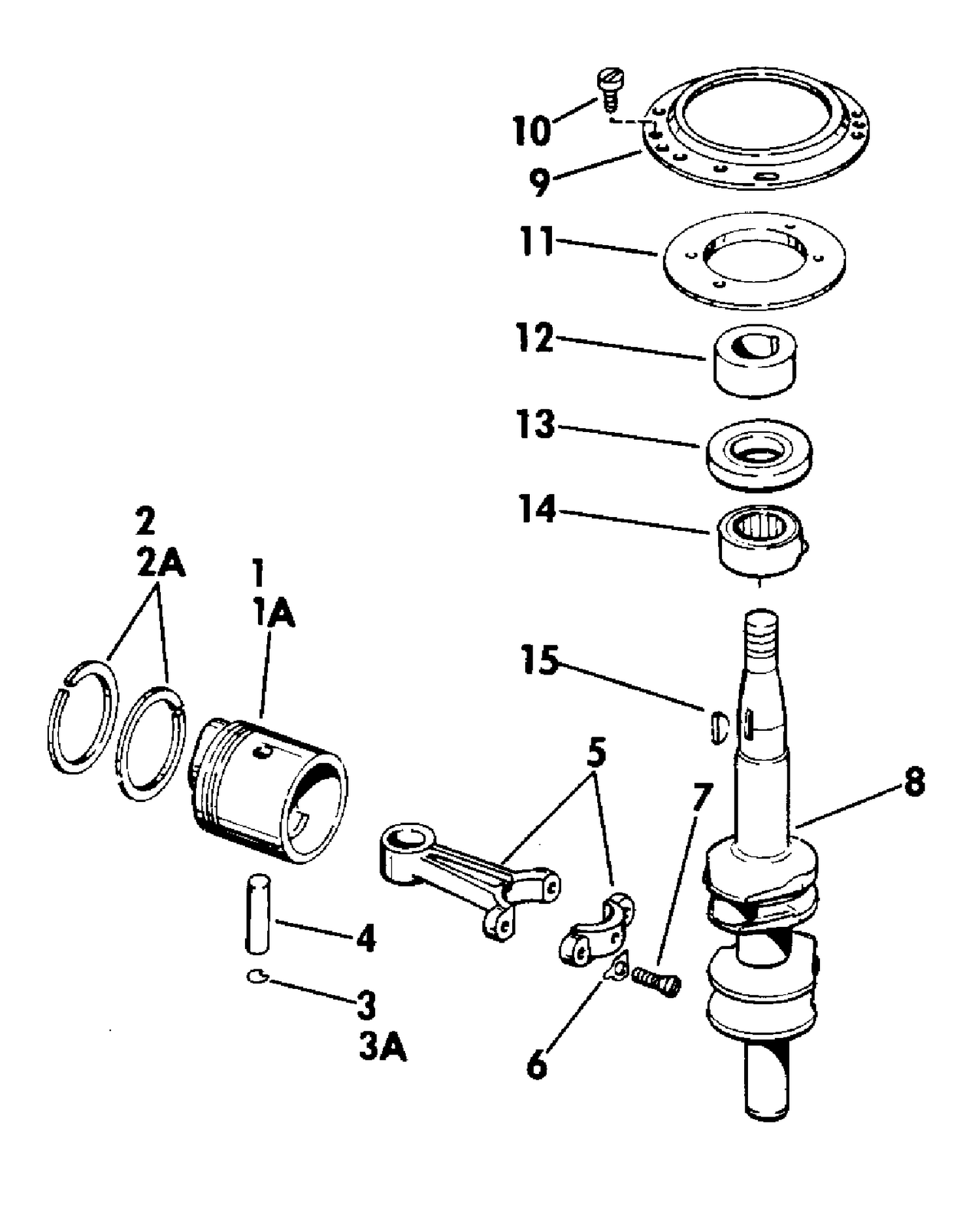 CRANKSHAFT AND PISTON