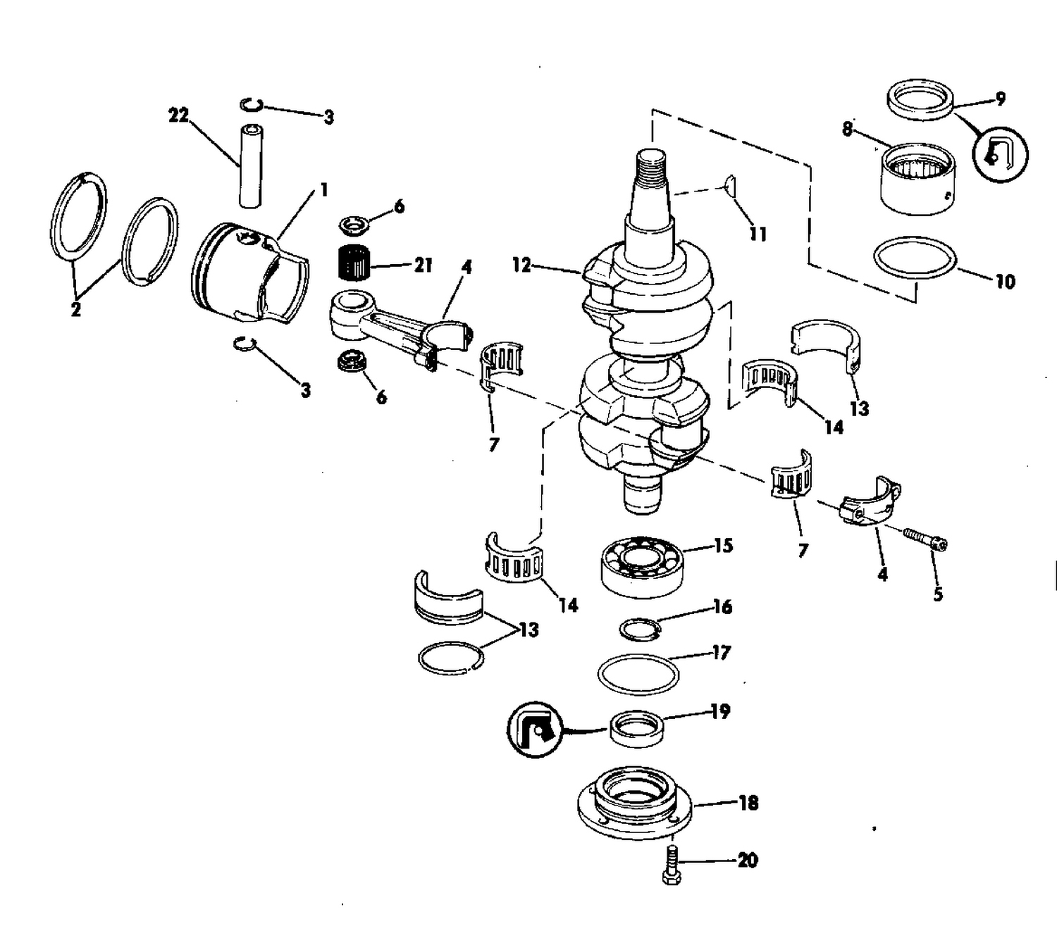 CRANKSHAFT & PISTON
