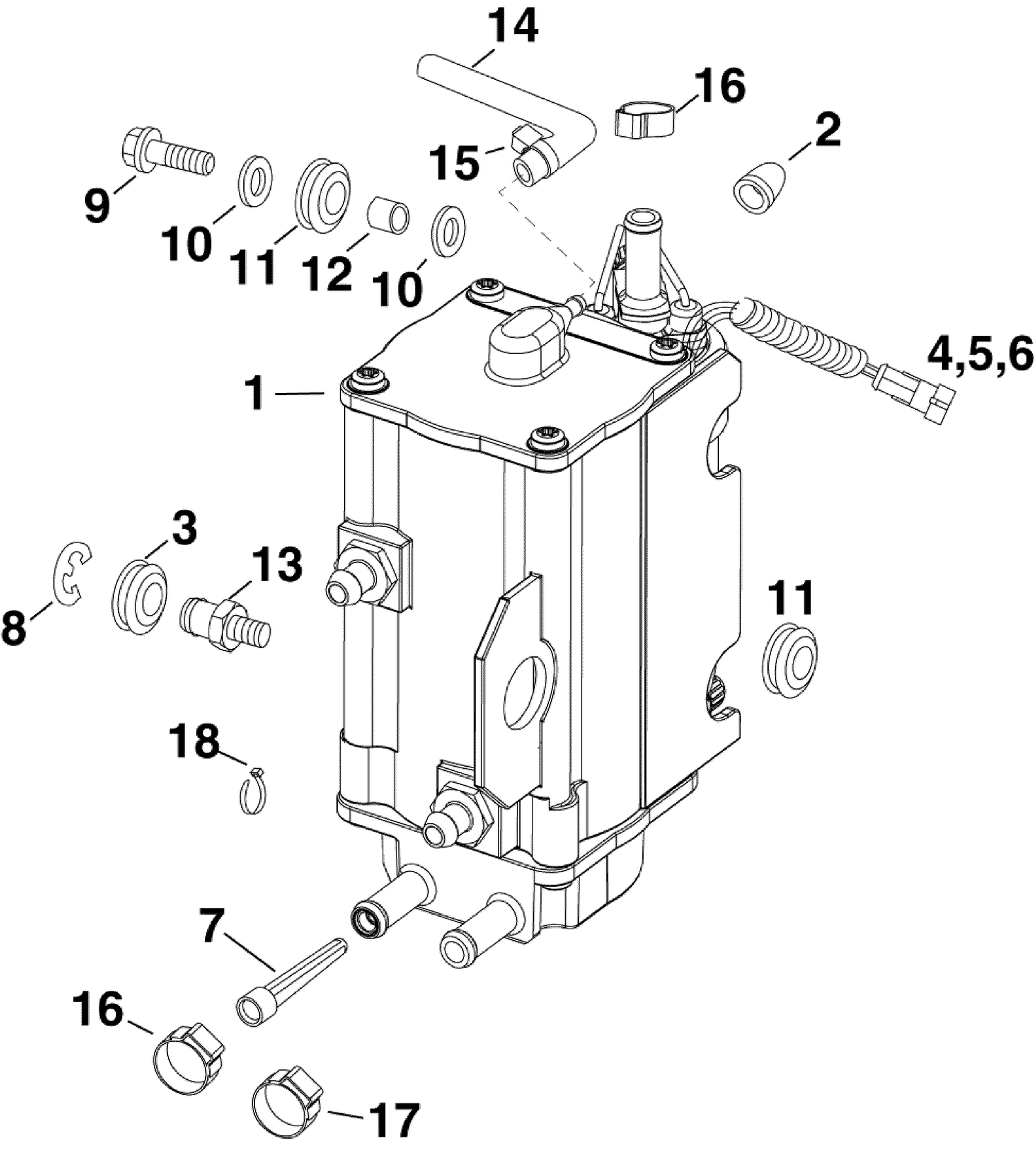 FUEL PUMP & VAPOR SEPARATOR