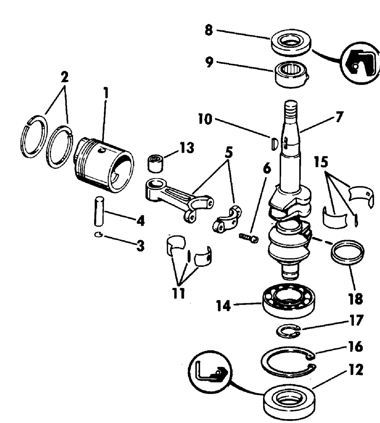 CRANKSHAFT & PISTON