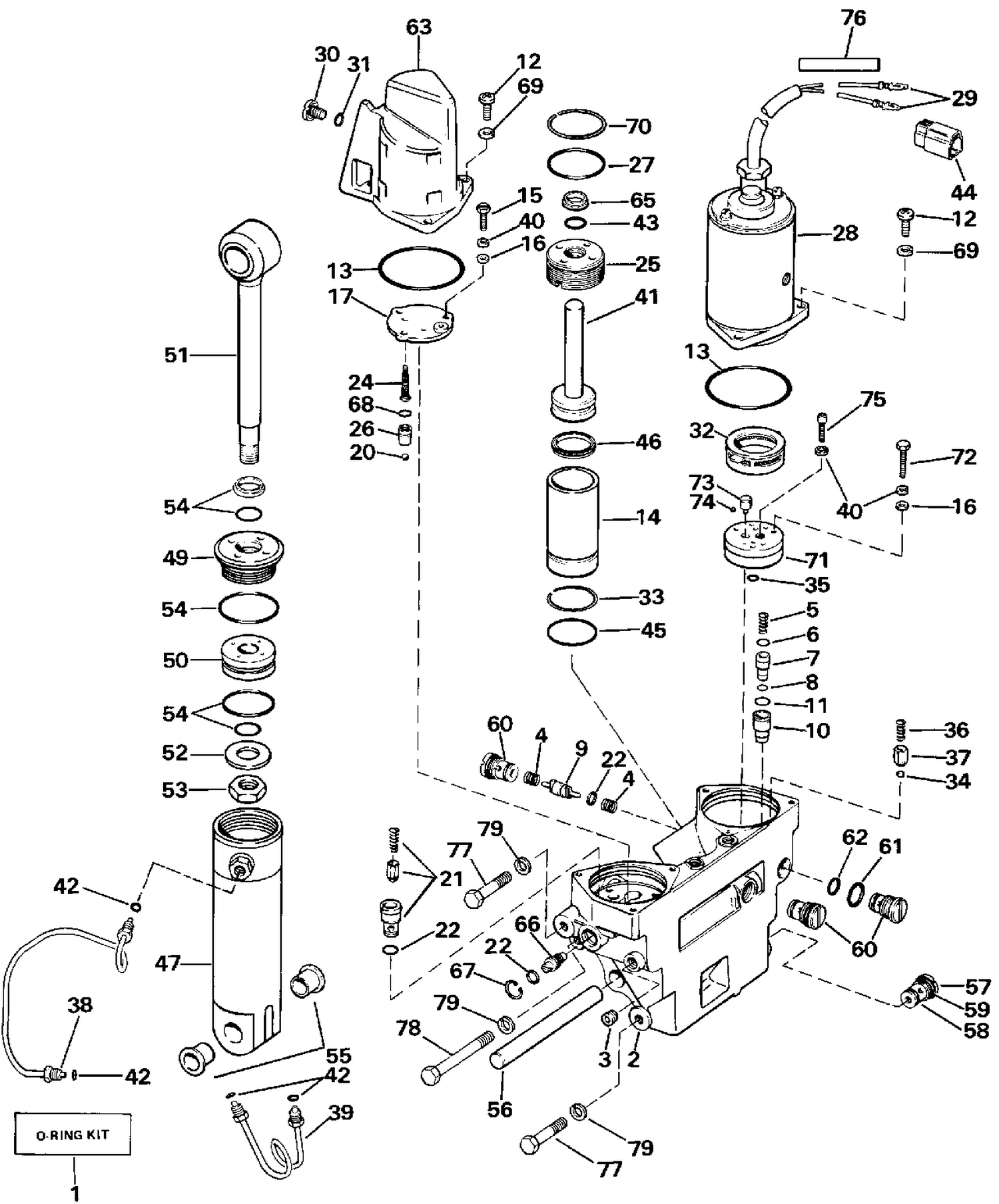 POWER TRIM/TILT HYDRAULIC ASSEMBLY