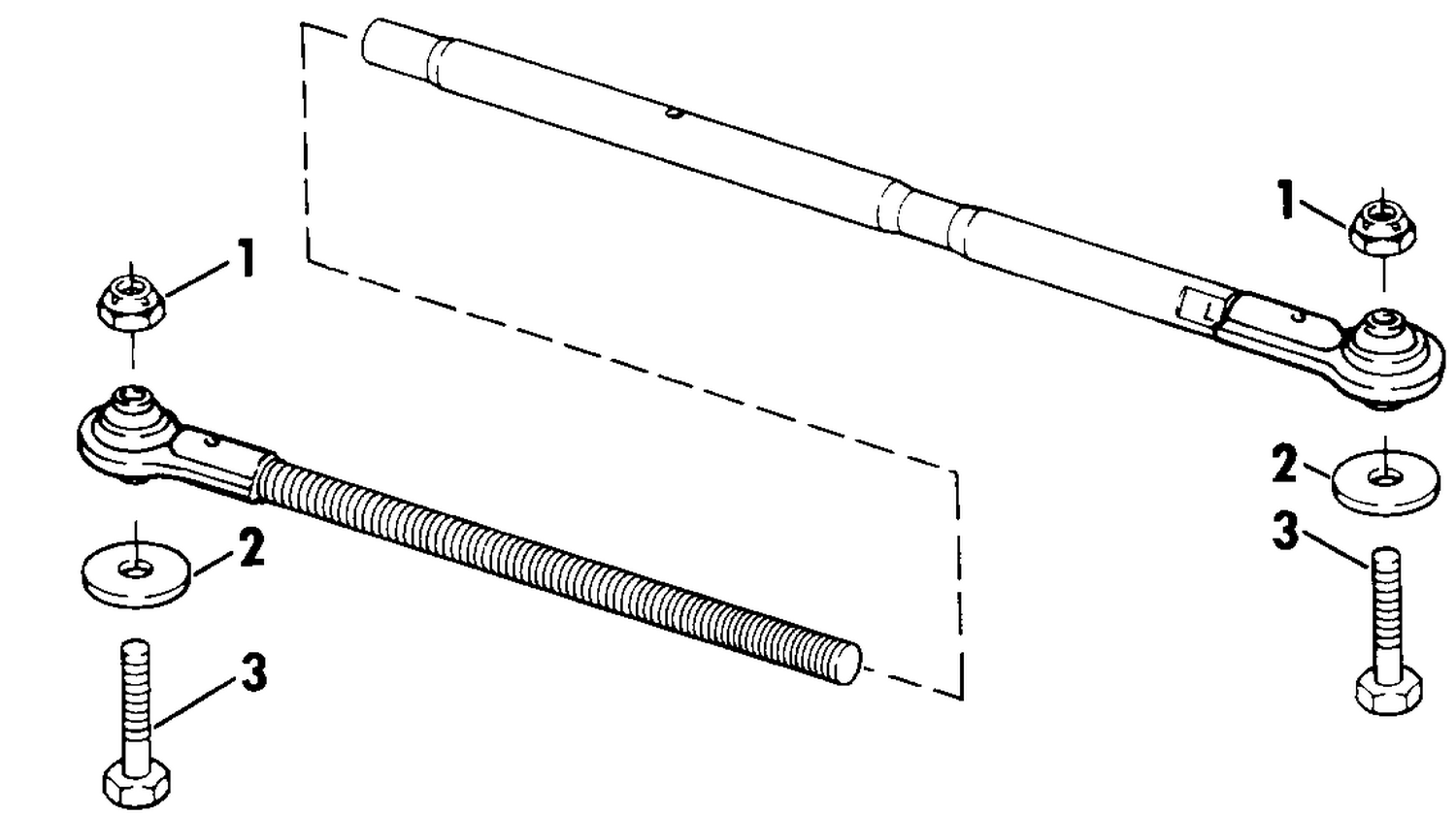 ADJUSTABLE TIE BAR KIT 40 THRU V-6 - DUAL ENGINE