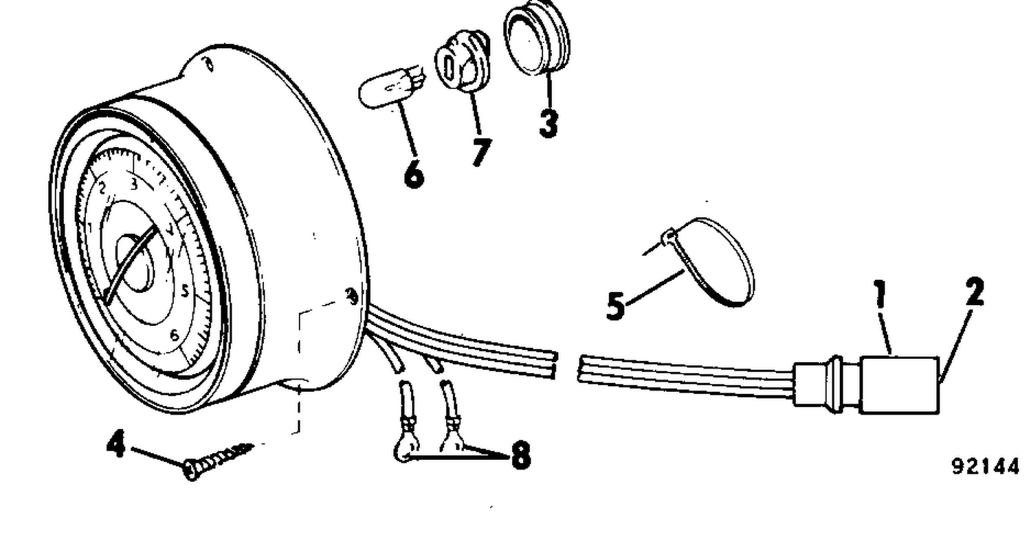 TACHOMETER KIT - SURFACE MOUNT - PLUG IN