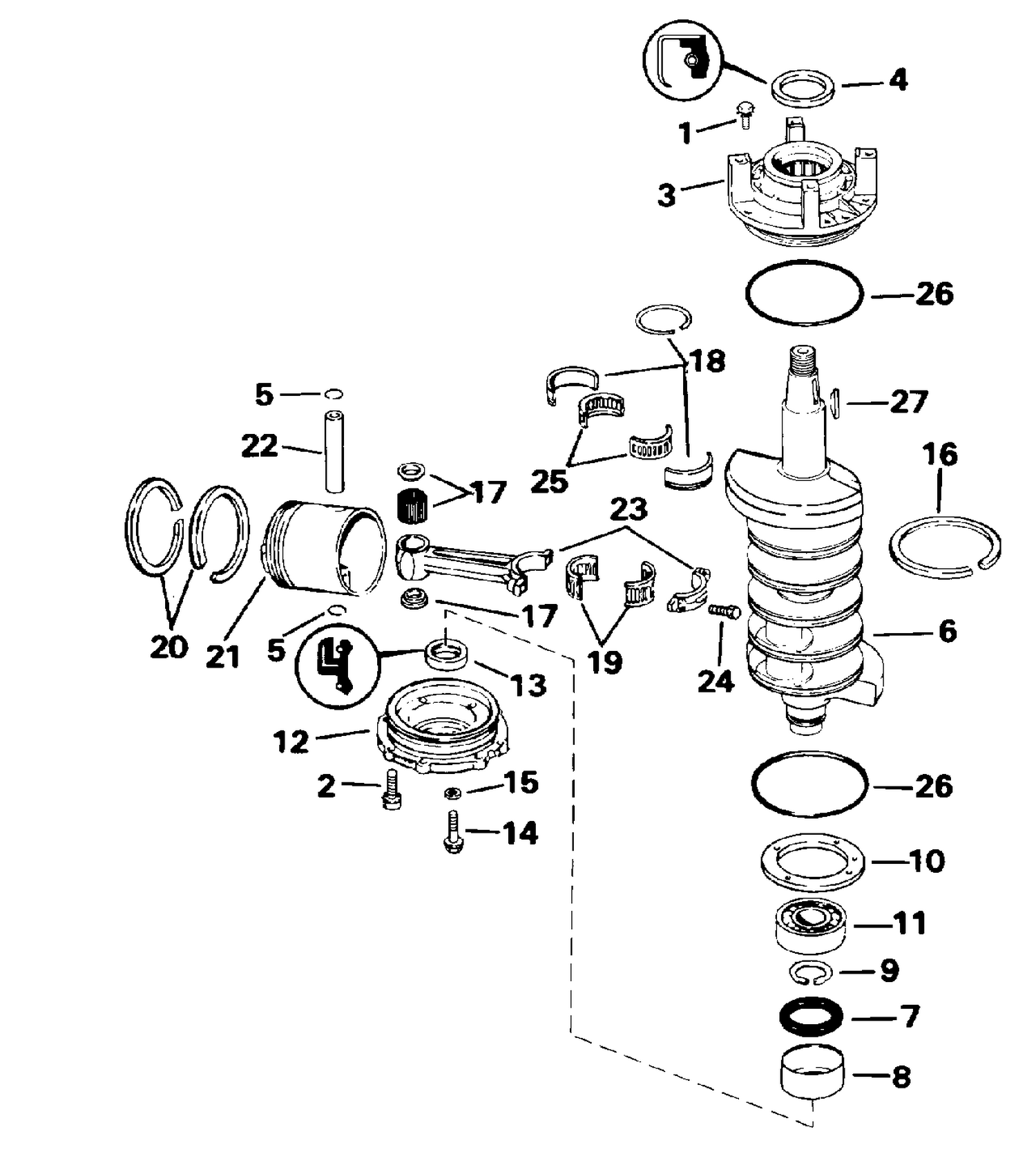CRANKSHAFT & PISTON