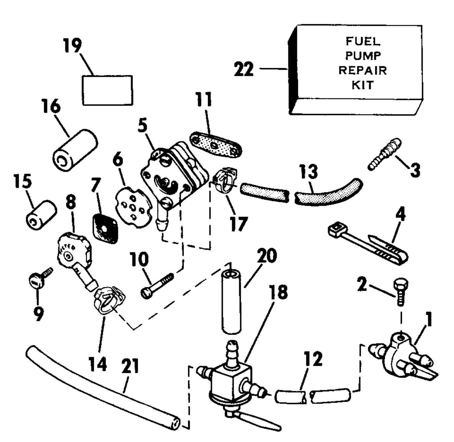 ADAPTER KIT, REMOTE FUEL TANK 4RD & 4.5 MODELS