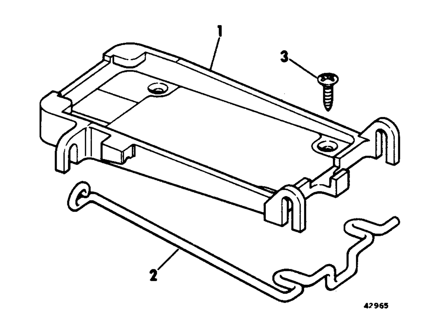 DECK MOUNT KIT - ELECTRIC OUTBOARD