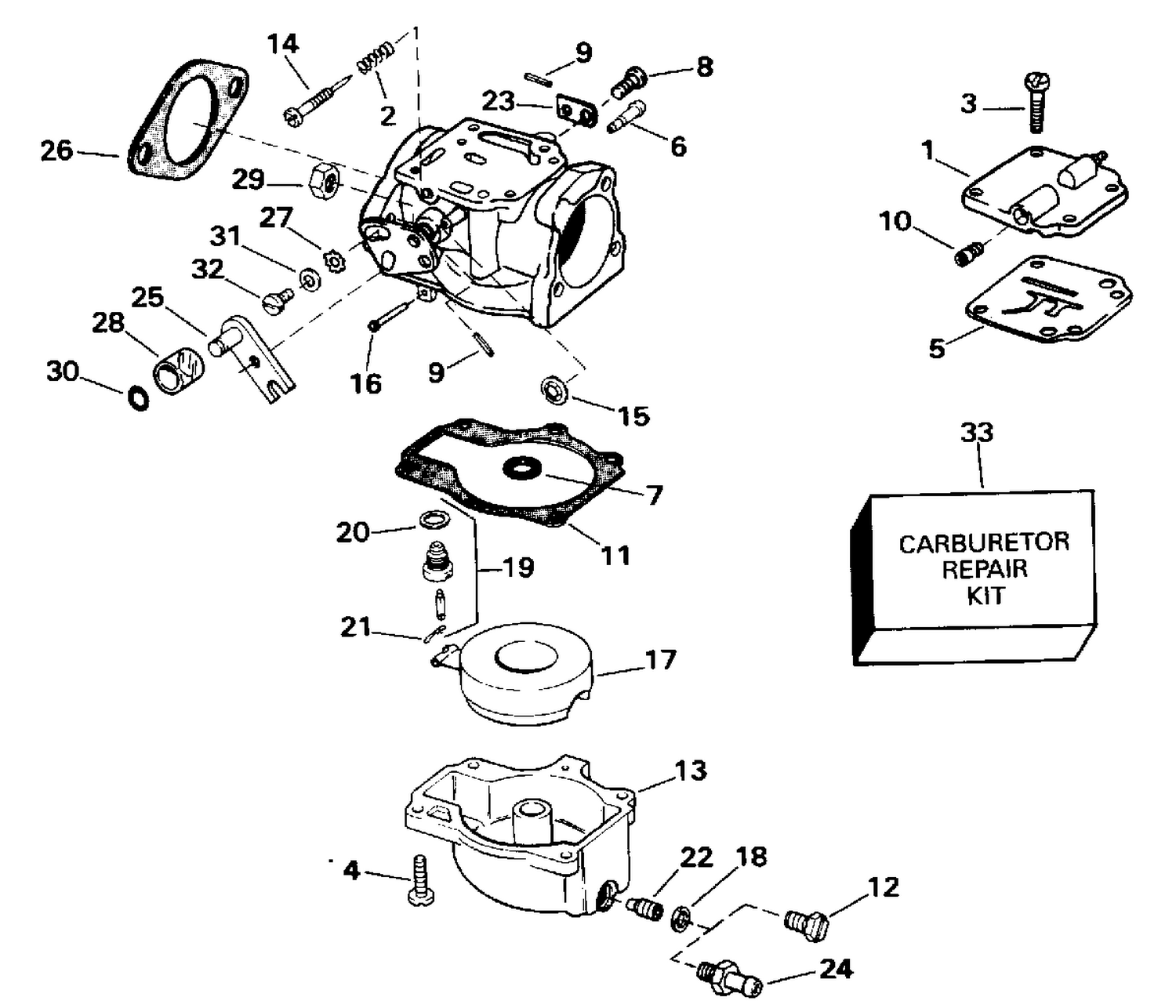 CARBURETOR - ALL 55 MODELS
