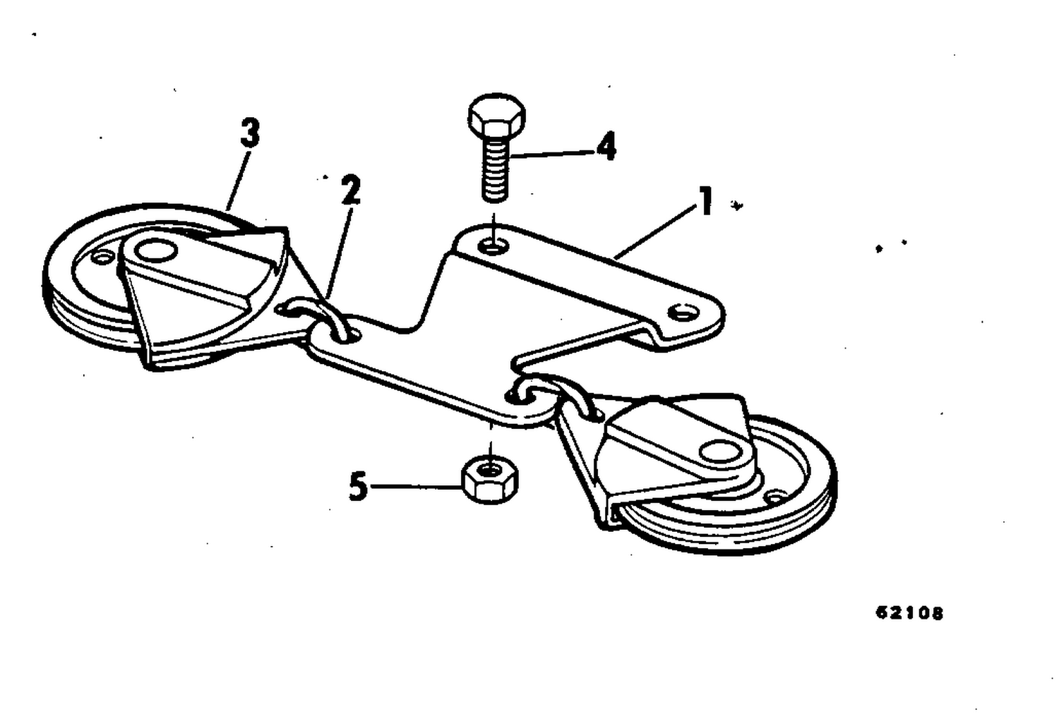 STEERING CON. KITS - CABLE PULLEY 35 HP