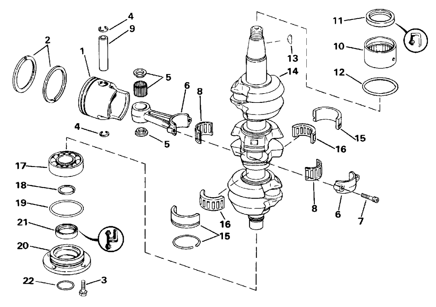CRANKSHAFT & PISTON