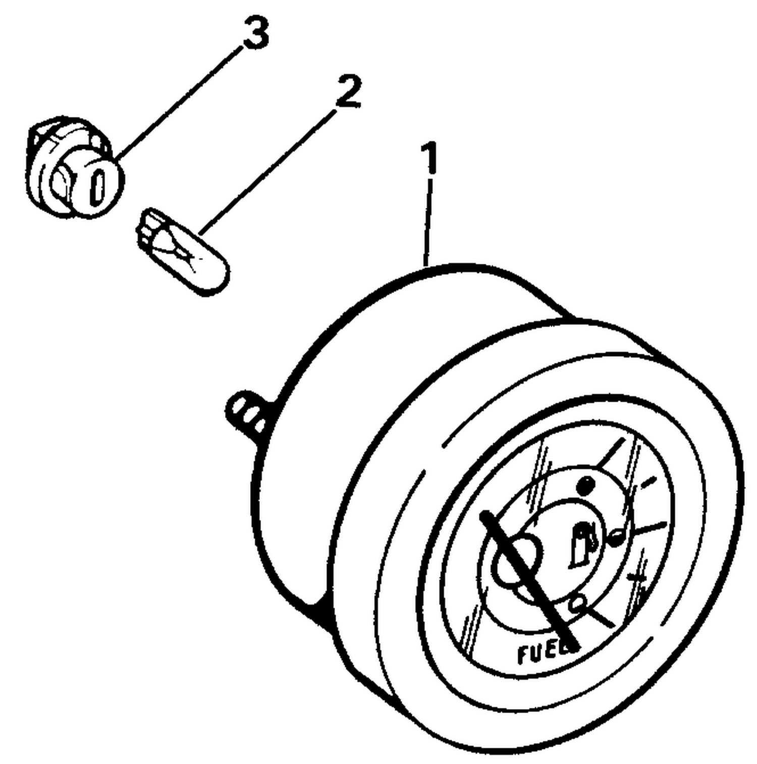 FUEL GAUGE KIT, FLUSH MOUNT -TRADITIONAL SERIES