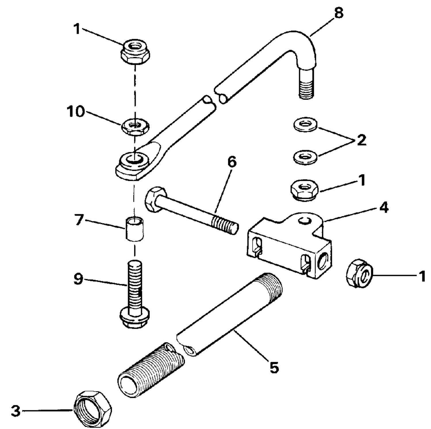 DUAL CABLE STEERING CONN. KIT - PARALLEL ENTRY STL MODELS