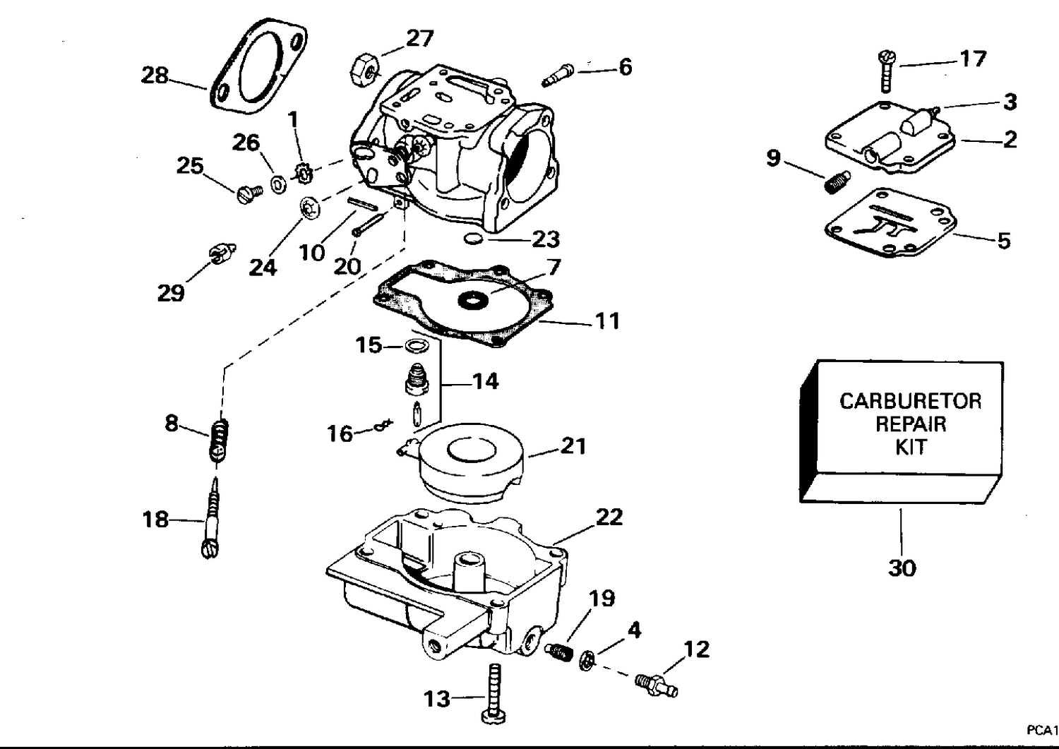 CARBURETOR - 30 H.P.