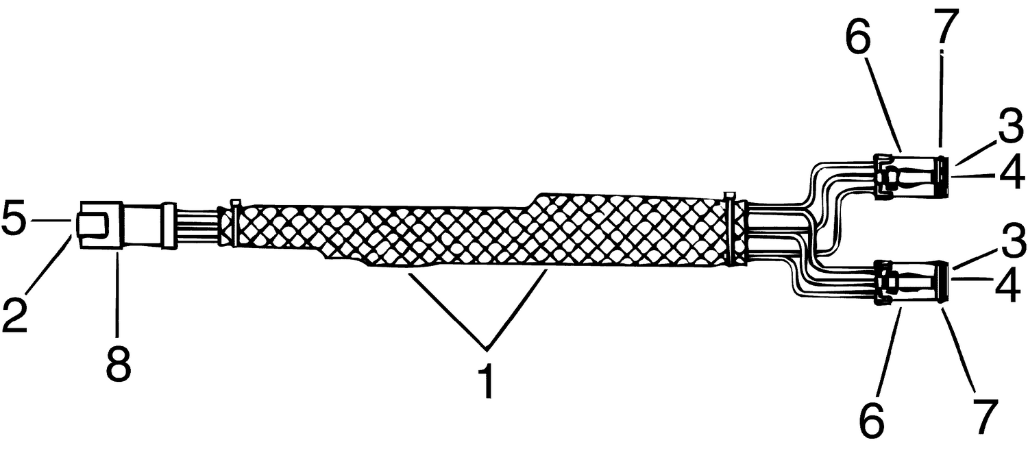HARNESS - REMOTE TRIM/TILT "Y"  ADAPTER, 6"