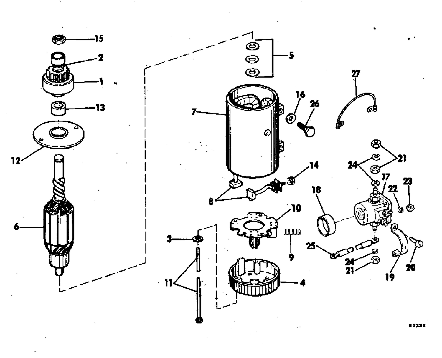 ELECTRIC STARTER & SOLENOID PRESTOLITE MODELS MGD-4113
