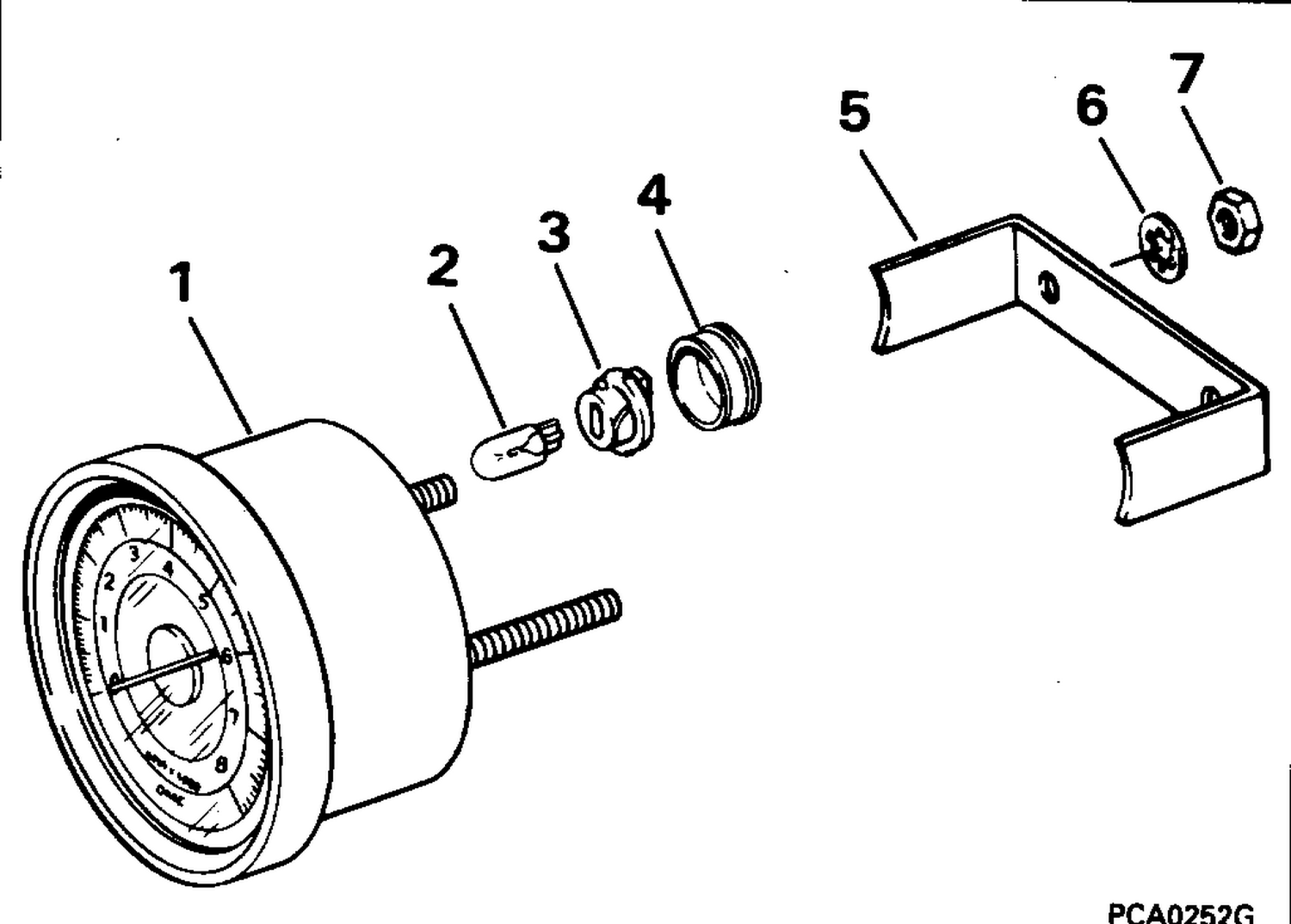 TACHOMETER KIT - FLUSH MOUNT - 7000 RPM - NON-PLUG-IN