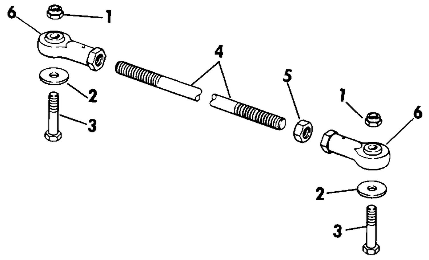 FIXED TIE-BAR KITS 40 THRU V-6 - DUAL ENGINE