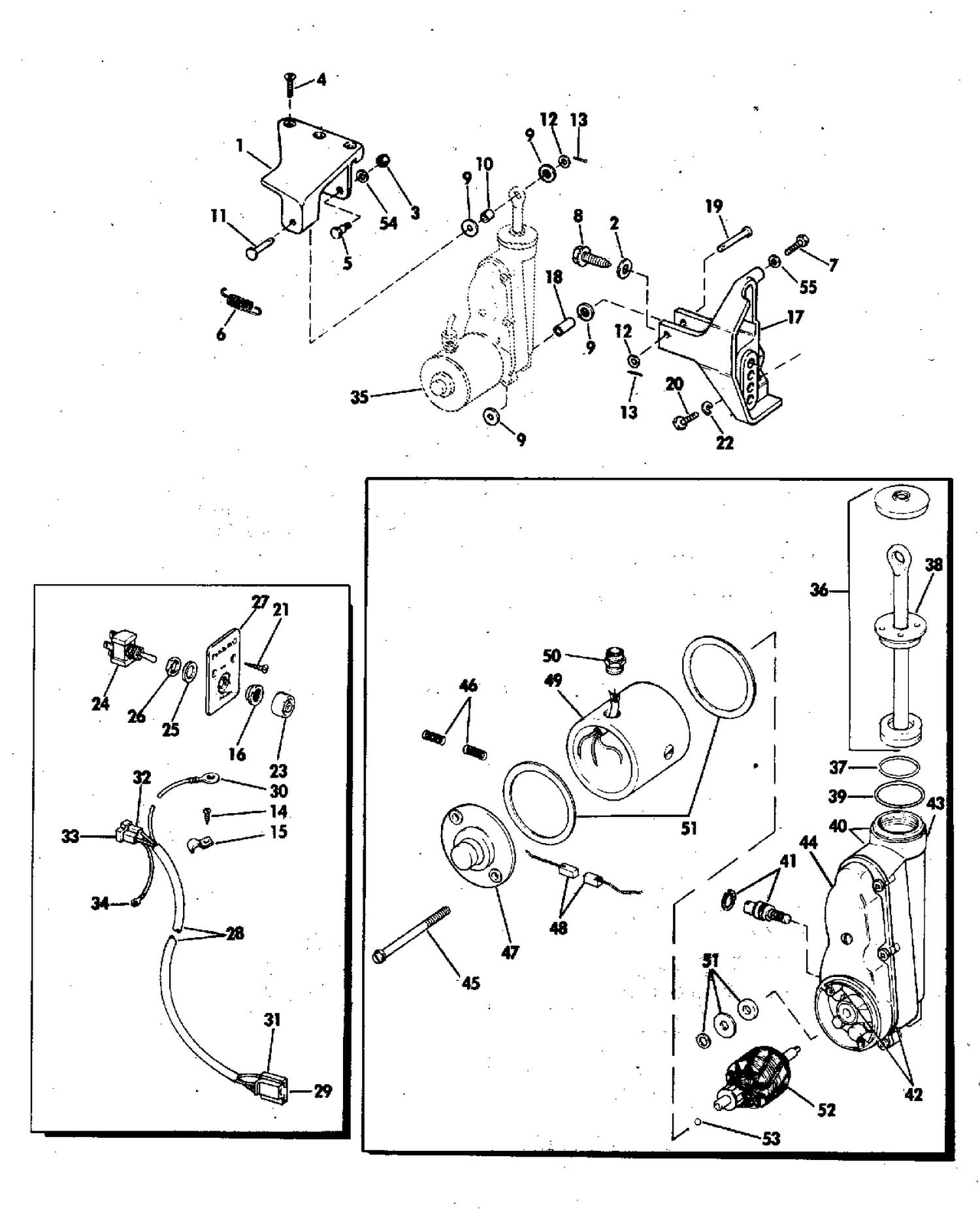 POWER TILT KIT 55 HP