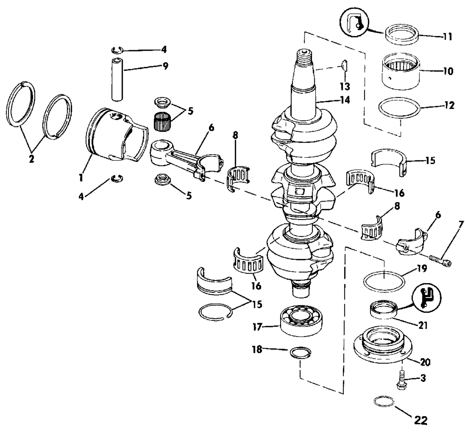 CRANKSHAFT & PISTON