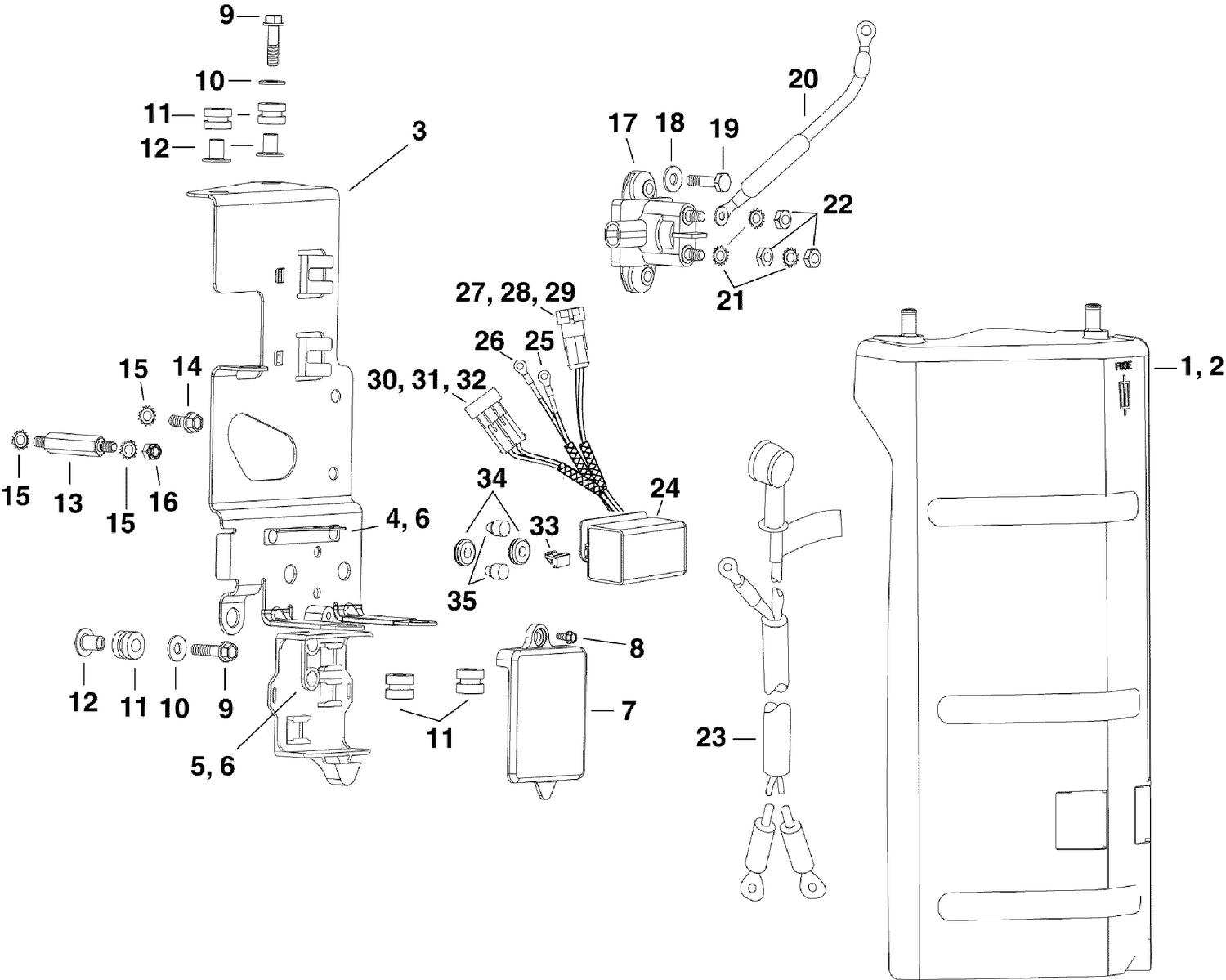 ELECTRICAL BRACKET & COMPONENTS