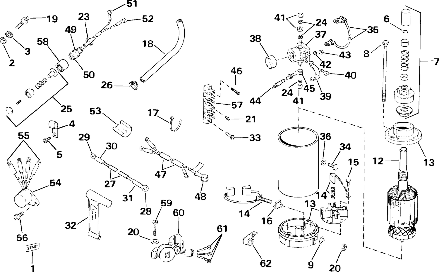 ELECTRIC START KIT (1993-Current models w/CD II Ignition)