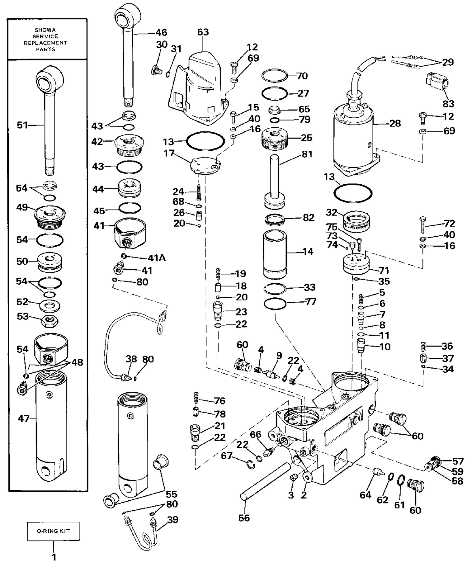 POWER TRIM/TILT HYDRAULIC ASSEMBLY