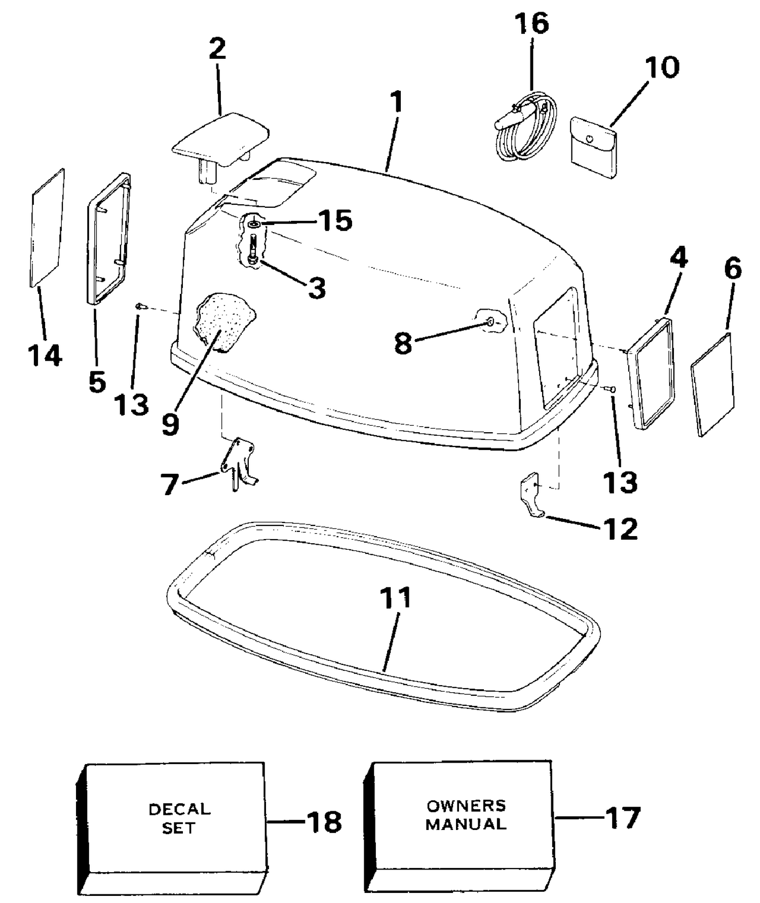 ENGINE COVER - EVINRUDE